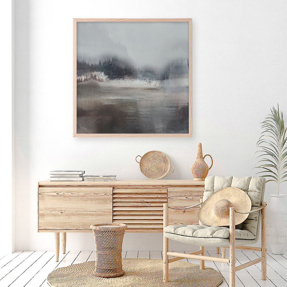 Shop Forest Lake (Square) Art Print a painted abstract themed wall art print from The Print Emporium wall artwork collection - Buy Australian made fine art painting style poster and framed prints for the home and your interior decor room, TPE-DH-158-AP