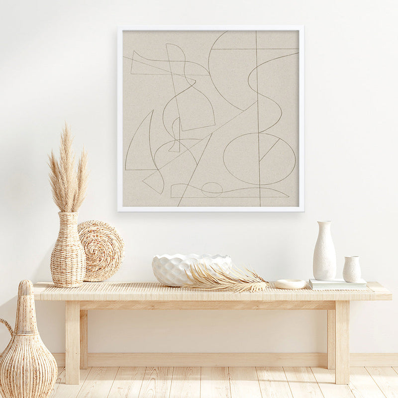 Shop Founded (Square) Art Print a painted abstract themed wall art print from The Print Emporium wall artwork collection - Buy Australian made fine art painting style poster and framed prints for the home and your interior decor room, TPE-DH-264-AP