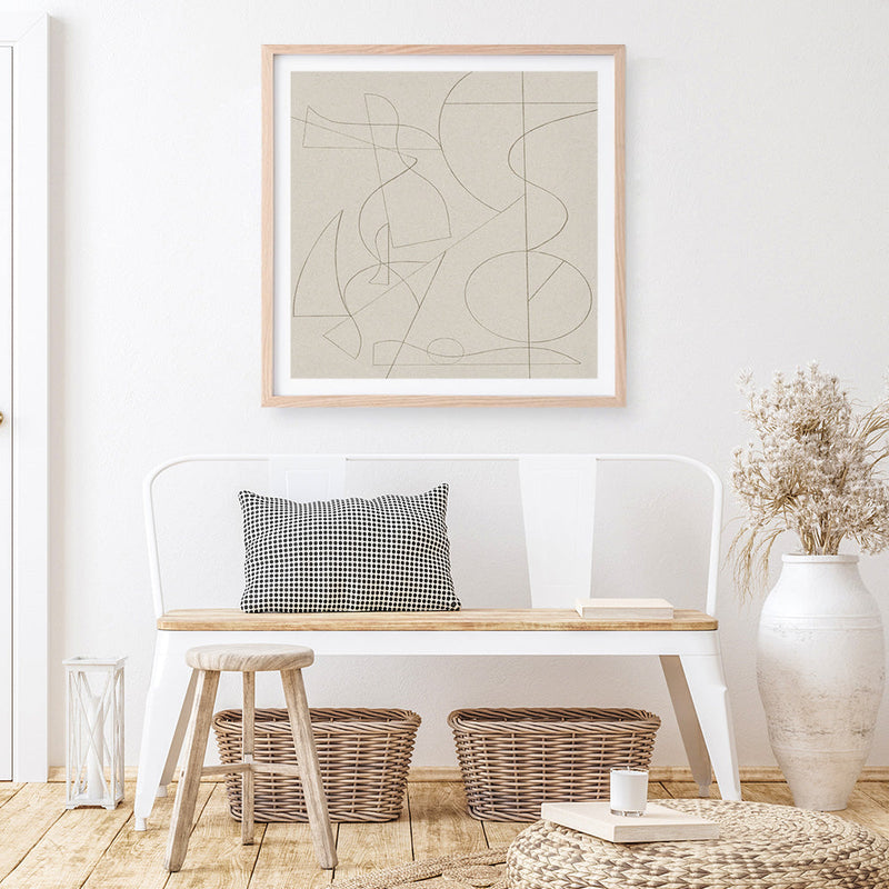 Shop Founded (Square) Art Print a painted abstract themed wall art print from The Print Emporium wall artwork collection - Buy Australian made fine art painting style poster and framed prints for the home and your interior decor room, TPE-DH-264-AP