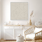 Shop Founded (Square) Canvas Print a painted abstract themed framed canvas wall art print from The Print Emporium artwork collection - Buy Australian made fine art painting style stretched canvas prints for the home and your interior decor space, TPE-DH-264-CA-40X40-NF