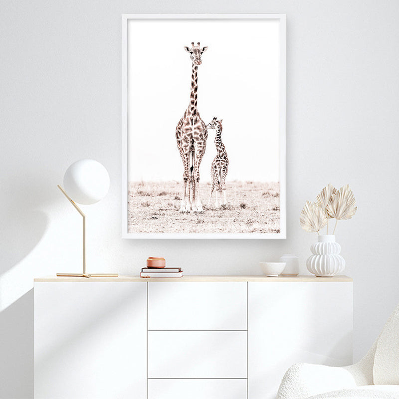 Shop Giraffes I Photo Art Print a photography wall art print from The Print Emporium wall artwork collection - Buy Australian made fine art poster and framed prints for the home and your interior decor room, TPE-709-AP