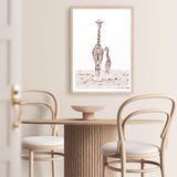 Shop Giraffes I Photo Art Print a photography wall art print from The Print Emporium wall artwork collection - Buy Australian made fine art poster and framed prints for the home and your interior decor room, TPE-709-AP