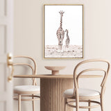 Shop Giraffes I Photo Canvas Print a photography framed stretched canvas print from The Print Emporium wall artwork collection - Buy Australian made prints for the home and your interior decor space, TPE-709-CA-35X46-NF