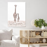 Shop Giraffes I Photo Canvas Print a photography framed stretched canvas print from The Print Emporium wall artwork collection - Buy Australian made prints for the home and your interior decor space, TPE-709-CA-35X46-NF