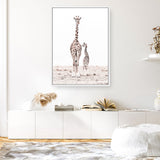 Shop Giraffes I Photo Canvas Print a photography framed stretched canvas print from The Print Emporium wall artwork collection - Buy Australian made prints for the home and your interior decor space, TPE-709-CA-35X46-NF