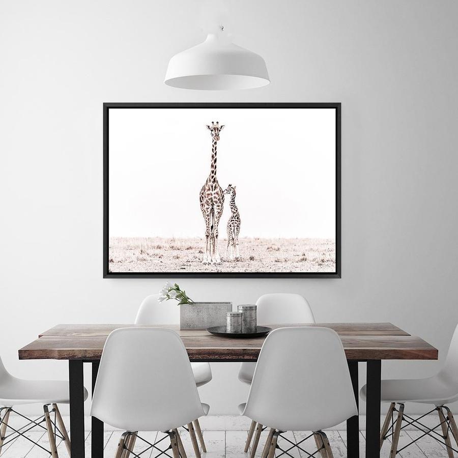 Shop Giraffes II Photo Canvas Print a photography framed stretched canvas print from The Print Emporium wall artwork collection - Buy Australian made prints for the home and your interior decor space, TPE-710-CA-35X46-NF