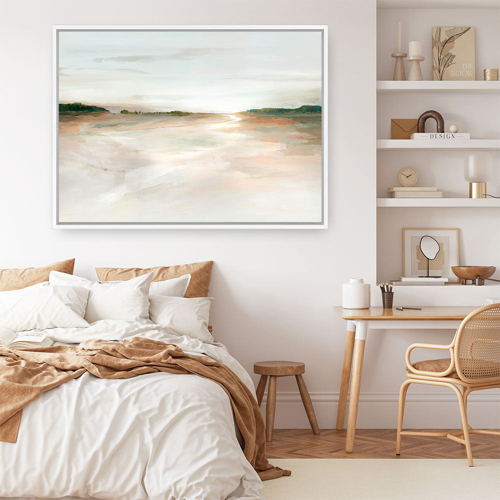 Shop Glacier Dreaming Canvas Print a painted abstract themed framed canvas wall art print from The Print Emporium artwork collection - Buy Australian made fine art painting style stretched canvas prints for the home and your interior decor space, TPE-PC-EZ984-CA-35X46-NF