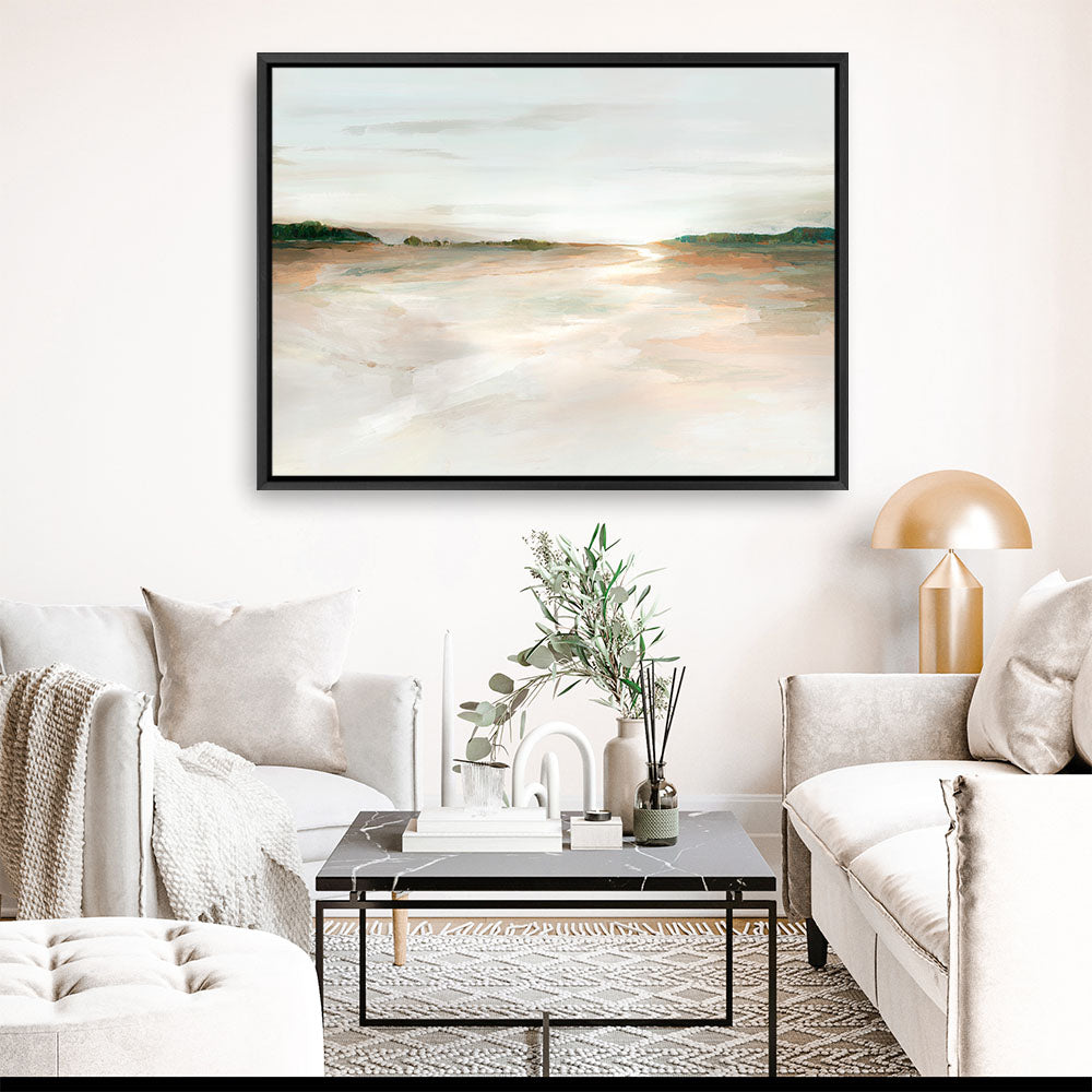 Shop Glacier Dreaming Canvas Print a painted abstract themed framed canvas wall art print from The Print Emporium artwork collection - Buy Australian made fine art painting style stretched canvas prints for the home and your interior decor space, TPE-PC-EZ984-CA-35X46-NF