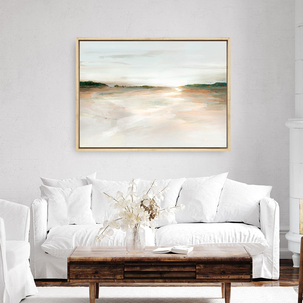 Shop Glacier Dreaming Canvas Print a painted abstract themed framed canvas wall art print from The Print Emporium artwork collection - Buy Australian made fine art painting style stretched canvas prints for the home and your interior decor space, TPE-PC-EZ984-CA-35X46-NF