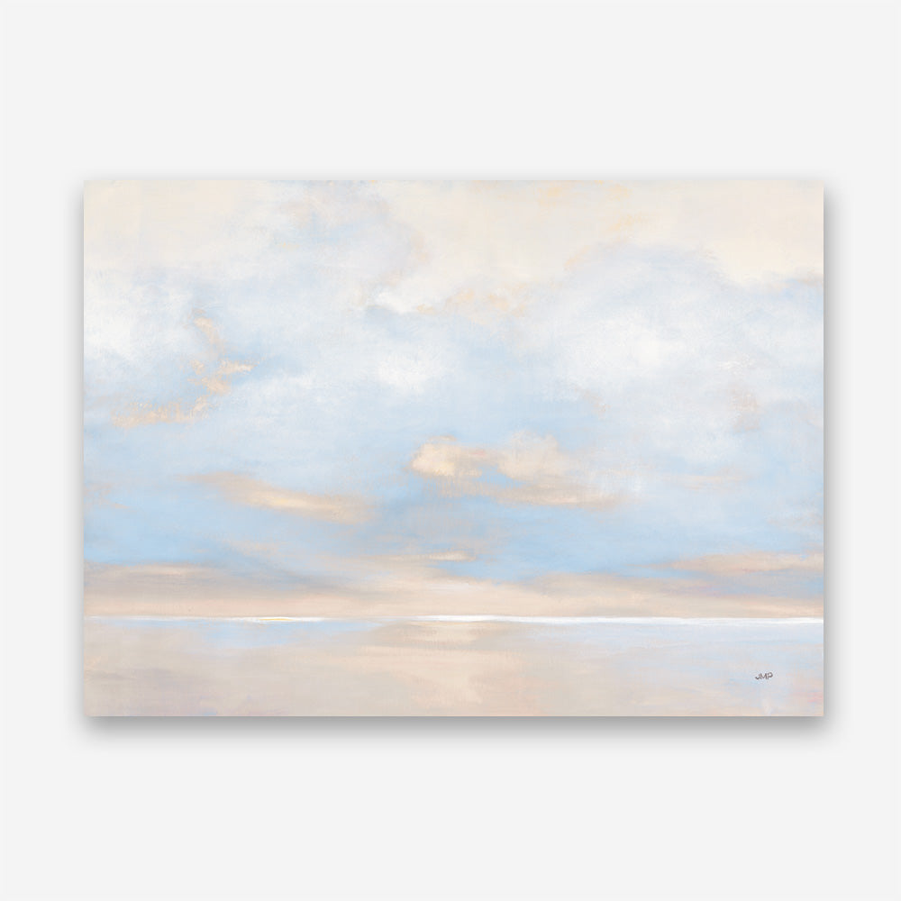 Shop Glint on the Horizon Blue Canvas Print a painted abstract themed framed canvas wall art print from The Print Emporium artwork collection - Buy Australian made fine art painting style stretched canvas prints for the home and your interior decor space, TPE-WA-75933-CA-35X46-NF