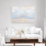 Shop Glint on the Horizon Blue Canvas Print a painted abstract themed framed canvas wall art print from The Print Emporium artwork collection - Buy Australian made fine art painting style stretched canvas prints for the home and your interior decor space, TPE-WA-75933-CA-35X46-NF