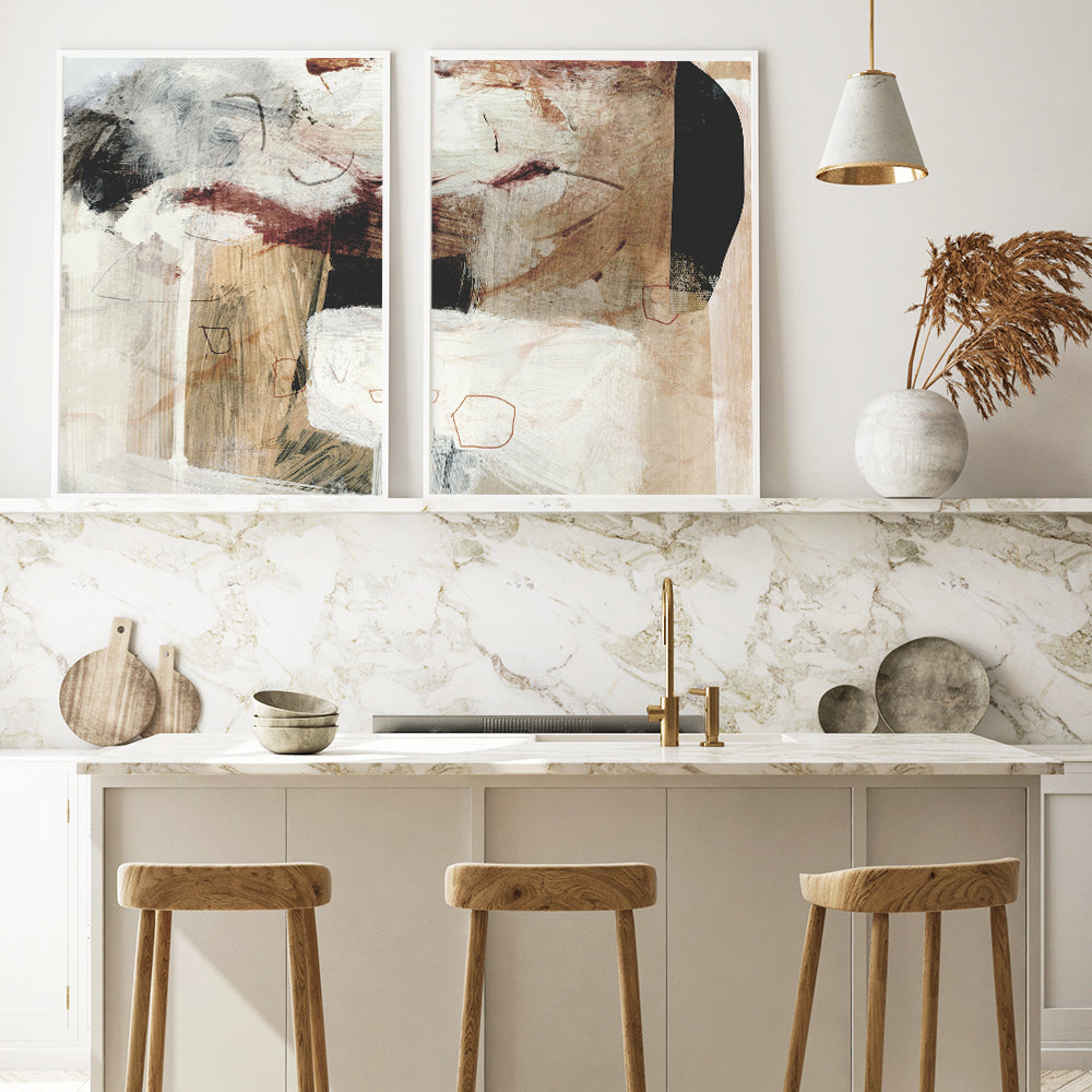 Shop Go With It 1 Art Print a painted abstract themed wall art print from The Print Emporium wall artwork collection - Buy Australian made fine art painting style poster and framed prints for the home and your interior decor room, TPE-DH-053-AP