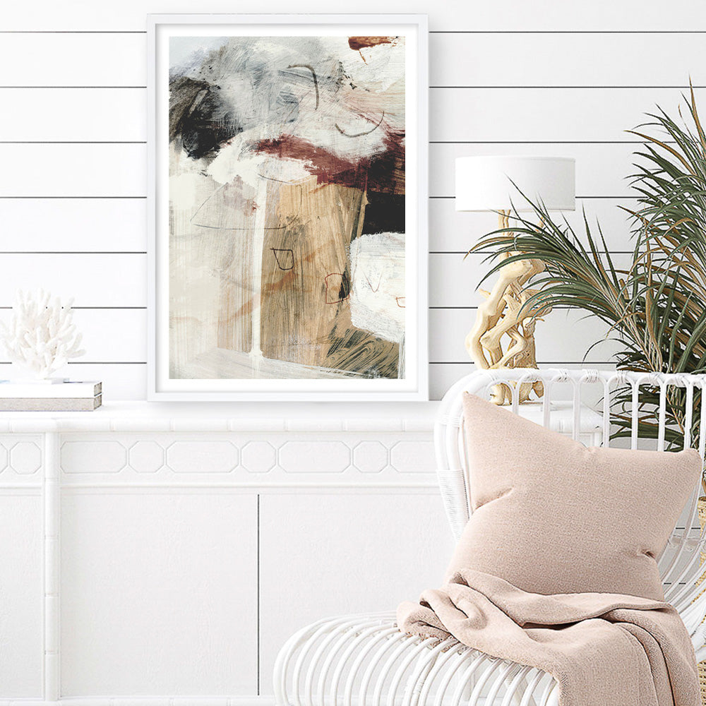 Shop Go With It 1 Art Print a painted abstract themed wall art print from The Print Emporium wall artwork collection - Buy Australian made fine art painting style poster and framed prints for the home and your interior decor room, TPE-DH-053-AP