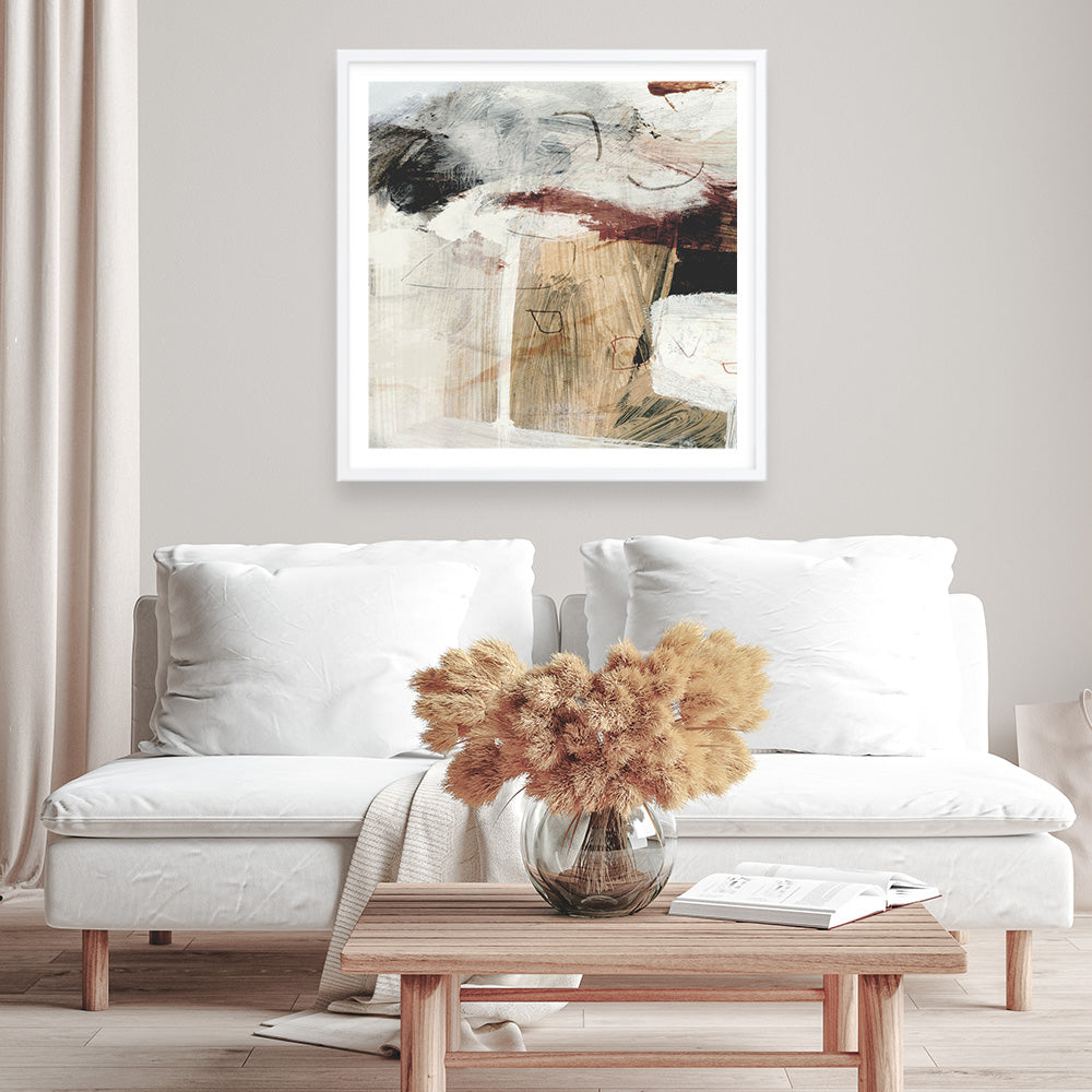 Shop Go With It 1 (Square) Art Print a painted abstract themed wall art print from The Print Emporium wall artwork collection - Buy Australian made fine art painting style poster and framed prints for the home and your interior decor room, TPE-DH-278-AP