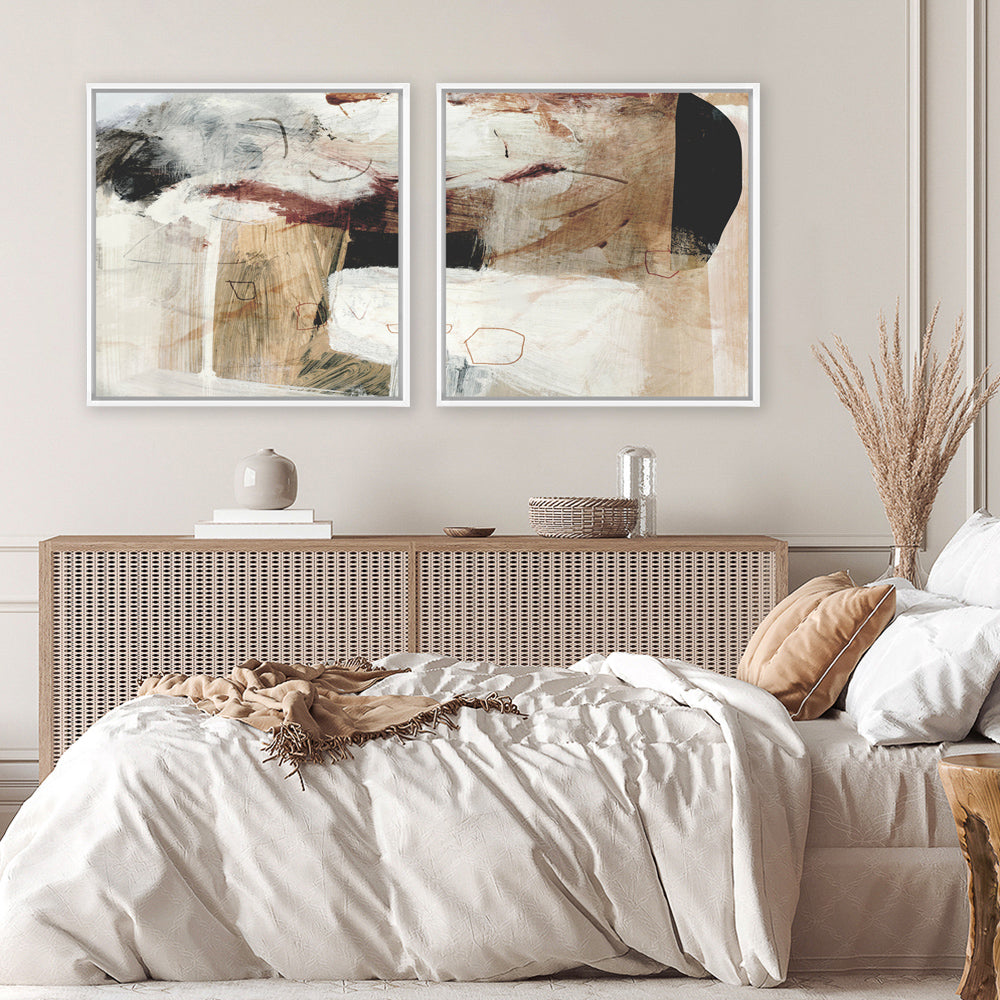 Shop Go With It 1 (Square) Canvas Print a painted abstract themed framed canvas wall art print from The Print Emporium artwork collection - Buy Australian made fine art painting style stretched canvas prints for the home and your interior decor space, TPE-DH-278-CA-40X40-NF