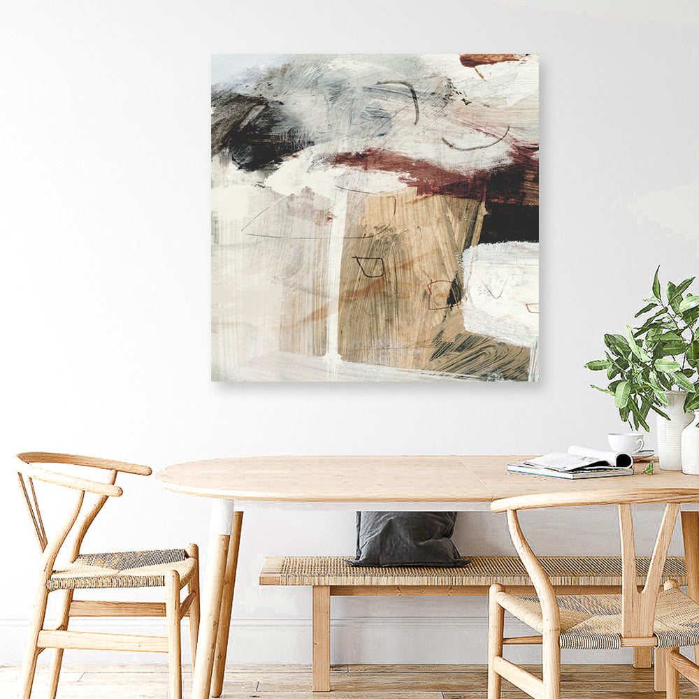 Shop Go With It 1 (Square) Canvas Print a painted abstract themed framed canvas wall art print from The Print Emporium artwork collection - Buy Australian made fine art painting style stretched canvas prints for the home and your interior decor space, TPE-DH-278-CA-40X40-NF