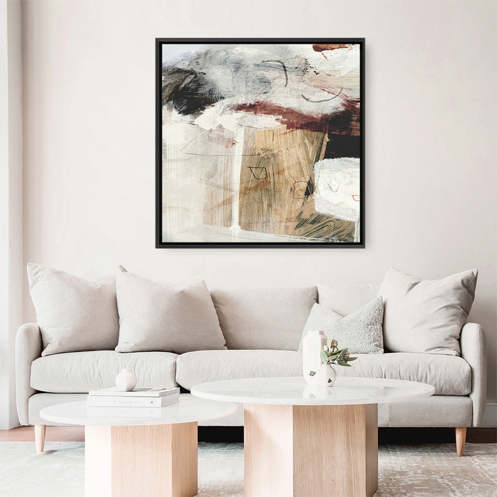Shop Go With It 1 (Square) Canvas Print a painted abstract themed framed canvas wall art print from The Print Emporium artwork collection - Buy Australian made fine art painting style stretched canvas prints for the home and your interior decor space, TPE-DH-278-CA-40X40-NF