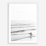 Shop Going Surfing B&W Photo Art Print a coastal themed photography wall art print from The Print Emporium wall artwork collection - Buy Australian made fine art poster and framed prints for the home and your interior decor, TPE-1159-AP
