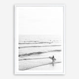 Shop Going Surfing B&W Photo Art Print a coastal themed photography wall art print from The Print Emporium wall artwork collection - Buy Australian made fine art poster and framed prints for the home and your interior decor, TPE-1159-AP