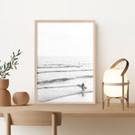 Shop Going Surfing B&W Photo Art Print a coastal themed photography wall art print from The Print Emporium wall artwork collection - Buy Australian made fine art poster and framed prints for the home and your interior decor, TPE-1159-AP
