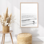 Shop Going Surfing B&W Photo Art Print a coastal themed photography wall art print from The Print Emporium wall artwork collection - Buy Australian made fine art poster and framed prints for the home and your interior decor, TPE-1159-AP