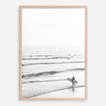 Shop Going Surfing B&W Photo Art Print a coastal themed photography wall art print from The Print Emporium wall artwork collection - Buy Australian made fine art poster and framed prints for the home and your interior decor, TPE-1159-AP