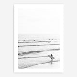 Shop Going Surfing B&W Photo Art Print a coastal themed photography wall art print from The Print Emporium wall artwork collection - Buy Australian made fine art poster and framed prints for the home and your interior decor, TPE-1159-AP