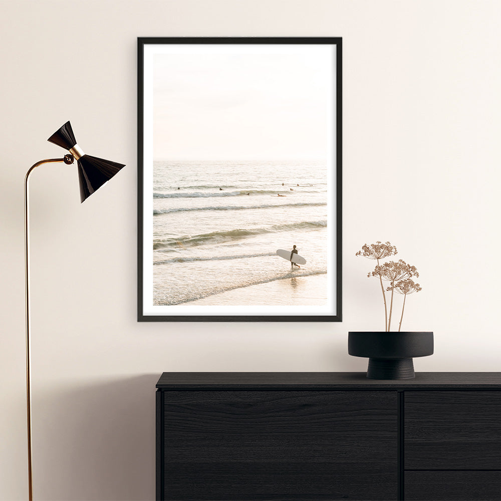 Shop Going Surfing Photo Art Print a coastal themed photography wall art print from The Print Emporium wall artwork collection - Buy Australian made fine art poster and framed prints for the home and your interior decor, TPE-1158-AP