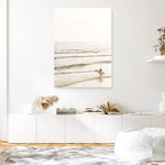 Shop Going Surfing Photo Canvas Print a coastal themed photography framed stretched canvas print from The Print Emporium wall artwork collection - Buy Australian made prints for the home and your interior decor space, TPE-1158-CA-35X46-NF