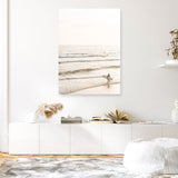 Shop Going Surfing Photo Canvas Print a coastal themed photography framed stretched canvas print from The Print Emporium wall artwork collection - Buy Australian made prints for the home and your interior decor space, TPE-1158-CA-35X46-NF