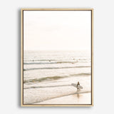Shop Going Surfing Photo Canvas Print a coastal themed photography framed stretched canvas print from The Print Emporium wall artwork collection - Buy Australian made prints for the home and your interior decor space, TPE-1158-CA-35X46-NF