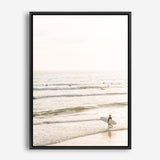 Shop Going Surfing Photo Canvas Print a coastal themed photography framed stretched canvas print from The Print Emporium wall artwork collection - Buy Australian made prints for the home and your interior decor space, TPE-1158-CA-35X46-NF
