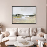 Shop Gold Lake View Art Print a painted abstract themed wall art print from The Print Emporium wall artwork collection - Buy Australian made fine art painting style poster and framed prints for the home and your interior decor room, TPE-DH-352-AP