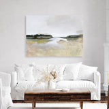 Shop Gold Lake View Canvas Print a painted abstract themed framed canvas wall art print from The Print Emporium artwork collection - Buy Australian made fine art painting style stretched canvas prints for the home and your interior decor space, TPE-DH-352-CA-35X46-NF