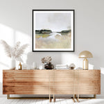 Shop Gold Lake View (Square) Art Print a painted abstract themed wall art print from The Print Emporium wall artwork collection - Buy Australian made fine art painting style poster and framed prints for the home and your interior decor room, TPE-DH-161-AP