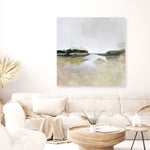 Shop Gold Lake View (Square) Canvas Print a painted abstract themed framed canvas wall art print from The Print Emporium artwork collection - Buy Australian made fine art painting style stretched canvas prints for the home and your interior decor space, TPE-DH-161-CA-40X40-NF