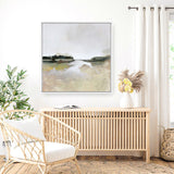 Shop Gold Lake View (Square) Canvas Print a painted abstract themed framed canvas wall art print from The Print Emporium artwork collection - Buy Australian made fine art painting style stretched canvas prints for the home and your interior decor space, TPE-DH-161-CA-40X40-NF