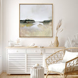 Shop Gold Lake View (Square) Canvas Print a painted abstract themed framed canvas wall art print from The Print Emporium artwork collection - Buy Australian made fine art painting style stretched canvas prints for the home and your interior decor space, TPE-DH-161-CA-40X40-NF
