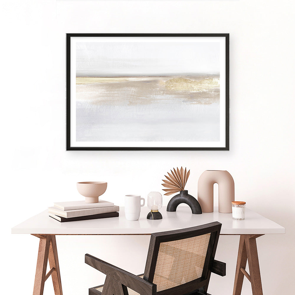 Shop Gold Light Art Print a painted abstract themed wall art print from The Print Emporium wall artwork collection - Buy Australian made fine art painting style poster and framed prints for the home and your interior decor room, TPE-DH-124-AP