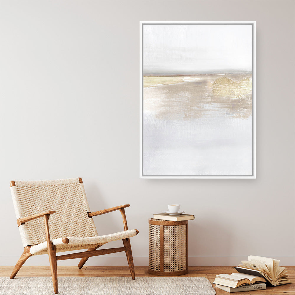Shop Gold Light II Canvas Print a painted abstract themed framed canvas wall art print from The Print Emporium artwork collection - Buy Australian made fine art painting style stretched canvas prints for the home and your interior decor space, TPE-DH-191-CA-35X46-NF