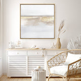 Shop Gold Light (Square) Canvas Print a painted abstract themed framed canvas wall art print from The Print Emporium artwork collection - Buy Australian made fine art painting style stretched canvas prints for the home and your interior decor space, TPE-DH-208-CA-40X40-NF