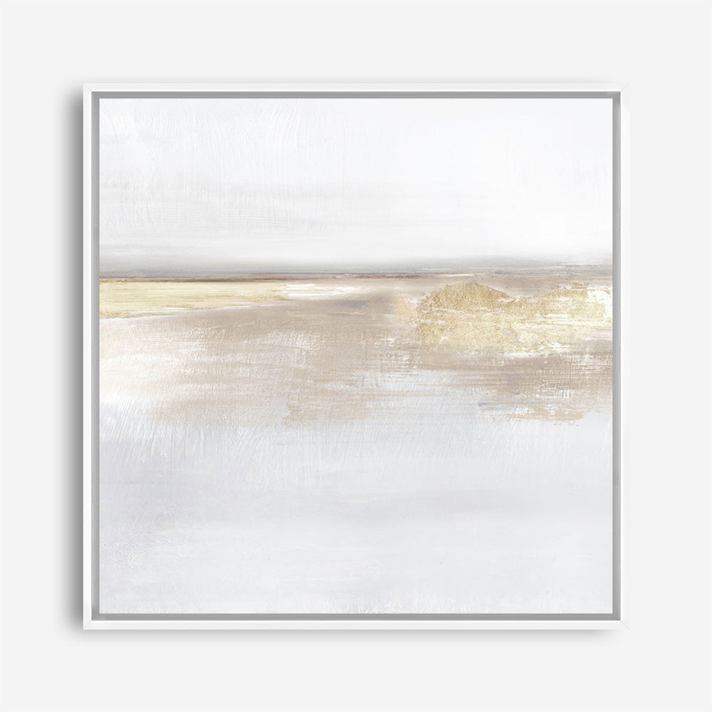 Shop Gold Light (Square) Canvas Print a painted abstract themed framed canvas wall art print from The Print Emporium artwork collection - Buy Australian made fine art painting style stretched canvas prints for the home and your interior decor space, TPE-DH-208-CA-40X40-NF