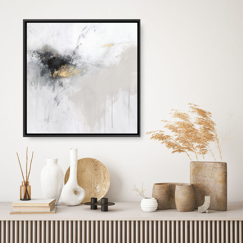 Shop Golden Beat I (Square) Canvas Print a painted abstract themed framed canvas wall art print from The Print Emporium artwork collection - Buy Australian made fine art painting style stretched canvas prints for the home and your interior decor space, TPE-PC-OS102-CA-40X40-NF