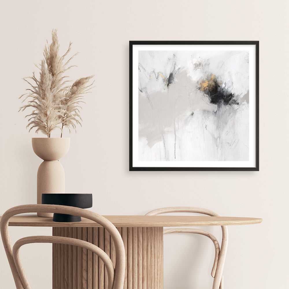 Shop Golden Beat II (Square) Art Print a painted abstract themed wall art print from The Print Emporium wall artwork collection - Buy Australian made fine art painting style poster and framed prints for the home and your interior decor room, TPE-PC-OS103-AP