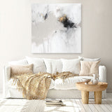 Shop Golden Beat II (Square) Canvas Print a painted abstract themed framed canvas wall art print from The Print Emporium artwork collection - Buy Australian made fine art painting style stretched canvas prints for the home and your interior decor space, TPE-PC-OS103-CA-40X40-NF