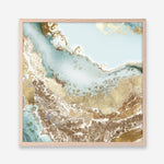Shop Golden Chasm (Square) Art Print a painted abstract themed wall art print from The Print Emporium wall artwork collection - Buy Australian made fine art painting style poster and framed prints for the home and your interior decor room, TPE-PC-BC036-AP