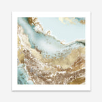 Shop Golden Chasm (Square) Art Print a painted abstract themed wall art print from The Print Emporium wall artwork collection - Buy Australian made fine art painting style poster and framed prints for the home and your interior decor room, TPE-PC-BC036-AP