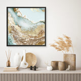 Shop Golden Chasm (Square) Art Print a painted abstract themed wall art print from The Print Emporium wall artwork collection - Buy Australian made fine art painting style poster and framed prints for the home and your interior decor room, TPE-PC-BC036-AP