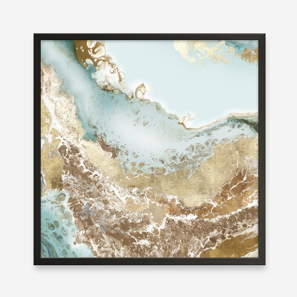 Shop Golden Chasm (Square) Art Print a painted abstract themed wall art print from The Print Emporium wall artwork collection - Buy Australian made fine art painting style poster and framed prints for the home and your interior decor room, TPE-PC-BC036-AP
