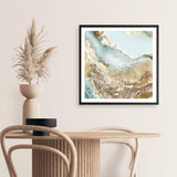 Shop Golden Chasm (Square) Art Print a painted abstract themed wall art print from The Print Emporium wall artwork collection - Buy Australian made fine art painting style poster and framed prints for the home and your interior decor room, TPE-PC-BC036-AP